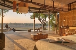 luxury lodging private Zambia safari